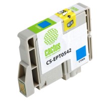 -/ Картридж струйный Cactus CS-EPT0542 T0542 голубой (16.2мл) для Epson Stylus Photo R800/R1800