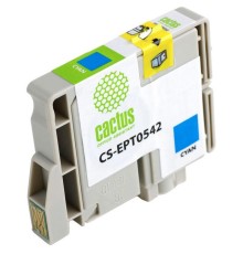 -/ Картридж струйный Cactus CS-EPT0542 T0542 голубой (16.2мл) для Epson Stylus Photo R800/R1800