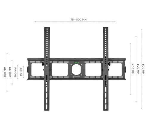 ONKRON кронштейн для телевизора 55"-100" наклонный, чёрный UT4 ONKRON кронштейн для телевизора 55"-100" наклонный, чёрный UT4