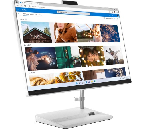 Моноблок/ Lenovo IdeaCentre AIO 3 24IAP7   23.8"(1920x1080 IPS)/Intel Core i3 1215U(1.2Ghz)/8192Mb/512SSDGb/noDVD/Int:Intel UHD Graphics/Cam/BT/WiFi/war 1y/7.03kg/white/noOS + RU kbd, mouse WL