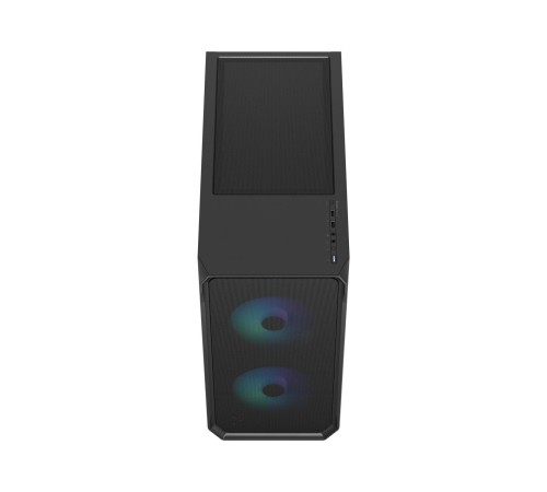 Корпус ПК без блока питания/ Case Fractal Design Focus 2 RGB, Midi-Tower, 2x140mm RGB, 2xUSB-A 3.2 ATX, mATX, mITX Black