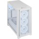Корпус без блока питания/ Case Corsair iCUE 4000D RGB Airflow, Midi-Tower, TG, 3x120mm RGB, 1xUSB-A 3.2, 1xUSB 3.2 Type-C, E-ATX, ATX, mATX, mITX White