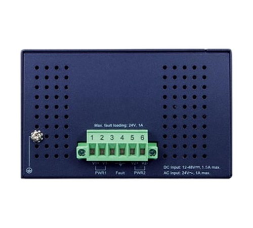 коммутатор/ PLANET IGS-1600T IP30 Industrial 16-Port 10/100/1000T Gigabit Ethernet Switch (-40~75 degrees C, dual 12~48V DC/24V AC),UL certified