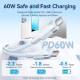 Кабель Vention USB 2.0 CM/CM - 2м. Черный 3А PD60W