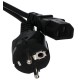 Кабель/ Кабель компьютер - розетка 220V <5.0м> (Европейский стандарт)  <TP021-5.0-BK>