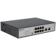 Коммутатор ORIGO Неуправляемый PoE-коммутатор, 8x1000Base-T PoE, 2x1000Base-T, PoE-бюджет 120 Вт, PoE до 250 м, комплект для установки в 19" стойку
