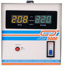 Стабилизатор  АСН- 5000  ЭНЕРГИЯ с цифр. дисплеем/ Stabilizer ASN-5000 ENERGY with numbers. display