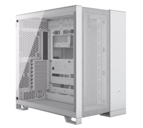 Корпус без блока питания/ Case Corsair 6500D Airflow, Midi-Tower, TG, no fan, 4xUSB-A 3.2, 1xUSB 3.2 Type-C, E-ATX, ATX, mATX, mITX White