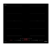 Варочная поверхность KORTING/ Варочная поверхность KORTING, индукционная, скошенные края, 9 уровней мощности, 4 конфорки, сенсорное управление, дисплей, таймер, блокировка управления, автоматическое отключение, индикация остаточного тепла, бустер на 4 зон