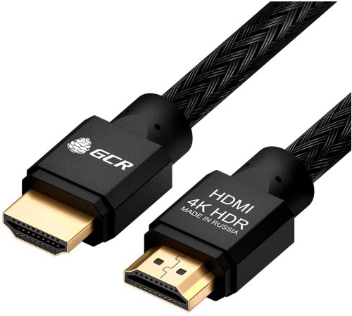 GCR Кабель 3.0m HDMI версия 2.0, HDR 4:2:2, Ultra HD, 4K 60 fps 60Hz/5K*30Hz, 3D, AUDIO, 18.0 Гбит/с, 28/28 AWG, OD7.8mm, тройной экран, черный нейлон, AL корпус черный, GCR-52190 GCR Кабель 3.0m HDMI версия 2.0, HDR 4:2:2, Ultra HD, 4K 60 fps 60Hz/5K*30Hz, 3D, AUDIO, 18.0 Гбит/с, 28/28 AWG, OD7.8mm, тройной экран, черный нейлон, AL корпус черный, GCR-52190