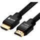 GCR Кабель 3.0m HDMI версия 2.0, HDR 4:2:2, Ultra HD, 4K 60 fps 60Hz/5K*30Hz, 3D, AUDIO, 18.0 Гбит/с, 28/28 AWG, OD7.8mm, тройной экран, черный нейлон, AL корпус черный, GCR-52190