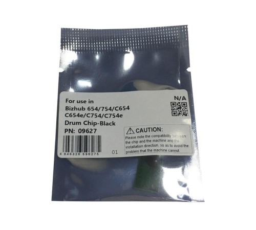 Чипы Чип драм-юнита для KONICA MINOLTA Bizhub 654/754/C654/C654e/C754/C754e (CET) Black, CET9627 Чипы Чип драм-юнита для KONICA MINOLTA Bizhub 654/754/C654/C654e/C754/C754e (CET) Black, CET9627