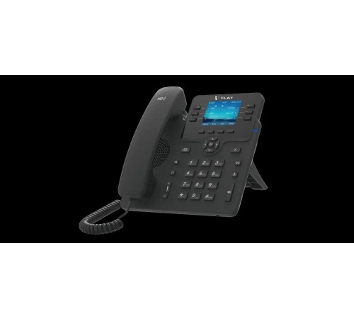 IP-телефон Flat-Phone B6: 6 SIP-аккаунтов, 2 порта 10/100/1000BASE-T (RJ-45), ЖК-дисплей, PoE IP-телефон Flat-Phone B6: 6 SIP-аккаунтов, 2 порта 10/100/1000BASE-T (RJ-45), ЖК-дисплей, PoE