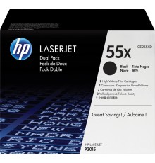 Тонер-картридж набор из 2 шт/ HP LaserJet CE255X Dual Pack Black Print Cartridge