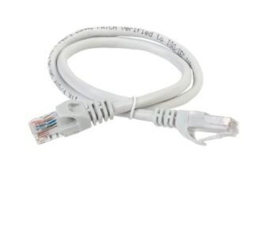 Коммутационный шнур (патч-корд), кат.6 UTP, 1м, серый