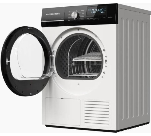 Сушильная машина KUPPERSBERG/ Сушильная машина KUPPERSBERG, High-Tech, загрузка 10 кг, 15 программ, тепловой насос, отсрочка старта, реверс барабана, электронное управление, блокировка от детей, энергоэффективность А++, цвет белый Сушильная машина KUPPERSBERG/ Сушильная машина KUPPERSBERG, High-Tech, загрузка 10 кг, 15 программ, тепловой насос, отсрочка старта, реверс барабана, электронное управление, блокировка от детей, энергоэффективность А++, цвет белый