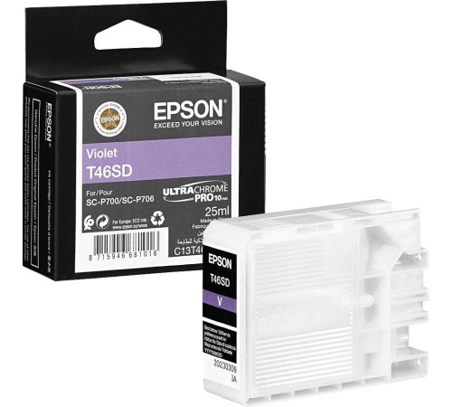 Картридж/ Singlepack Violet T46SD UltraChromePro10 ink 25ml