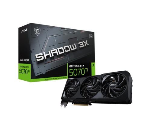 Видеокарта/ GeForce RTX 5070 Ti 16G SHADOW 3X OC Видеокарта/ GeForce RTX 5070 Ti 16G SHADOW 3X OC