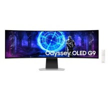 Монитор Samsung 49" Odyssey OLED G9 G95SD S49DG952SI Curved (OLED 32:9 5120x1440x240Hz 0,03ms 250cd 1M:1 178/178 1,07B DP; HDMI; Micro HDMI USB-Cx2 SmartTV,WiFi5, BT5.2, RC (существенное повреждение коробки)