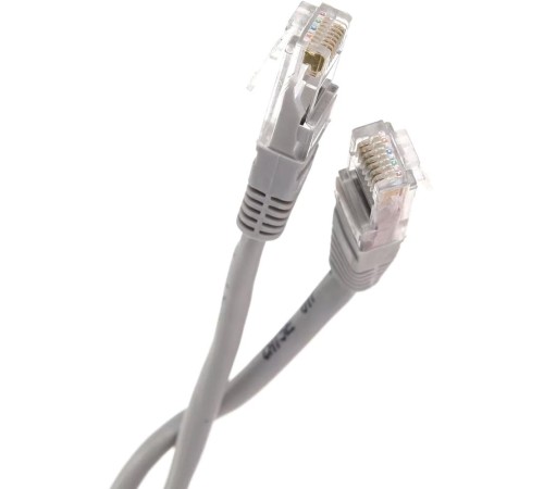 Патчкорд/ Патчкорд литой "Telecom" UTP кат.5е 3,0м серый
