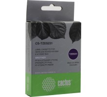 -/ Картридж ленточный Cactus CS-TZES231 TZe-S231 черный для Brother 1010/1280/1280VP/2700VP