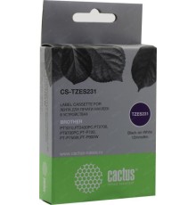 -/ Картридж ленточный Cactus CS-TZES231 TZe-S231 черный для Brother 1010/1280/1280VP/2700VP