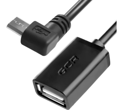 Greenconnect Адаптер переходник OTG 2.0m USB 2.0, microB 5pin угловой/AF, черный, литой, 28/28 AWG, экран, армированный, морозостойкий, GCR-AMB4AF-BB2S-2.0m Greenconnect Адаптер переходник OTG 2.0m USB 2.0, microB 5pin угловой/AF, черный, литой, 28/28 AWG, экран, армированный, морозостойкий, GCR-AMB4AF-BB2S-2.0m