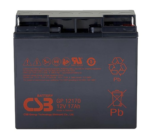 АКБ CSB Аккумуляторная батарея для ИБП (12V/17Ah) АКБ CSB Аккумуляторная батарея для ИБП (12V/17Ah)