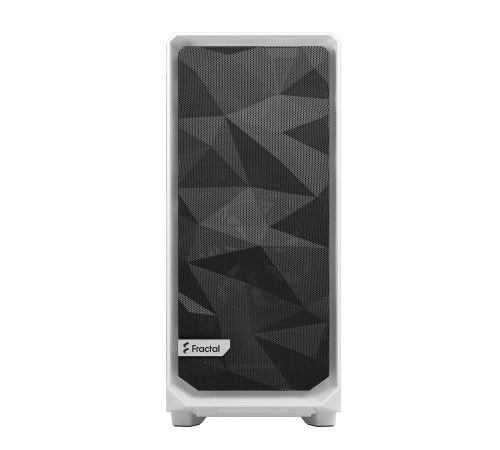 Корпус ПК без блока питания/ Case Fractal Design Meshify 2 Compact TG Clear Tint, Midi-Tower, 2x140mm + 1x120mm, 2xUSB-A 3.2 + 1xUSB 3.2 Type-C ATX, mATX, mITX White