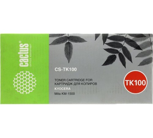-/ Картридж лазерный Cactus CS-TK100 TK-100 черный (6000стр.) для Kyocera Mita KM-1500