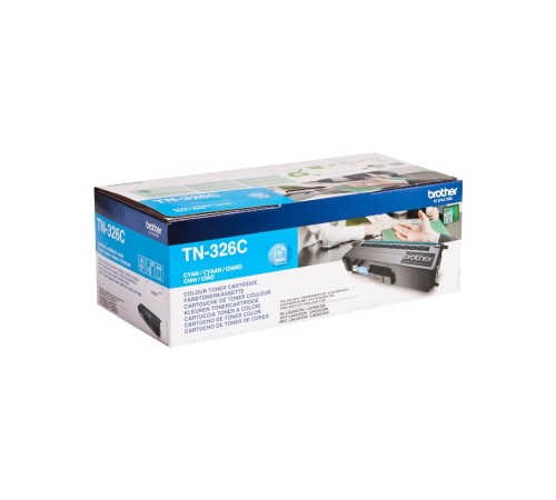 Тонер-картридж TN326C для HL-L8250CDN, MFC-L8650CDW голубой повышенной ёмкости (3500 стр) (Мятая упаковка)