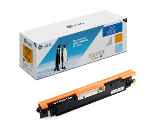 Картридж Cartridge G&G 126A для HP CLJ M175/CP1025/M275; Canon LBP7010C/7018C, с чипом (1200стр.) (аналог CE310A)