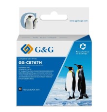 Картридж Cartridge G&G 130 для HP DJ 6543/5743, PS 8153/8453 черный 21 мл аналог C8767H  гарантия 36 мес.