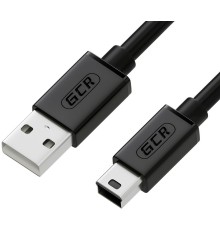 Greenconnect Кабель 1.5m USB 2.0, AM/mini 5P, черный, 28/28 AWG, экран, армированный, морозостойкий, GCR-UM2M5P-BB2S-1.5m