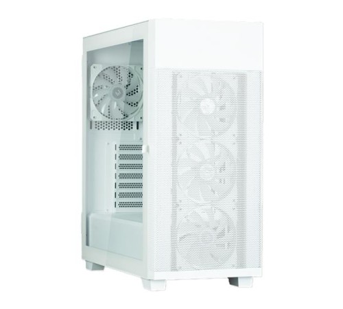 корпус ZALMAN S5 NEO, ATX, WHITE, WINDOW, 2xCOMBO (3.5" or 2.5"), 4x2.5", 1xUSB2.0, 1xUSB3.1, FRONT 3x120mm FRGB, REAR 1x120mm FRGB