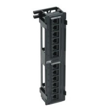 ITK Настенная патч-панель кат.5Е UTP, 12 портов (IDC Dual)