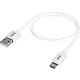 GCR Кабель 1.0m MicroUSB, белый, быстрая зарядка, 28/24 AWG, GCR-53231