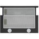 ВЫТЯЖКА HOMSair Flat 50 Black/ встраиваемая, кнопочное управление, 2 скорости, 520 м3/ч, до 20 м2, 45 дБ, угольный фильтр CF110 - 1 шт, ШхВхД: 500х176х280 мм, черный цвет