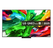 Телевизор ЖК 86'' LG/ 86", Ultra HD, Dynamic QNED Color, Local Dimming, Smart TV, WebOS, Wi-Fi, DVB-T2/C/S2, MR, 2.0 ch (20W), 120Hz Native (VRR 144Hz), 3 HDMI, 2 USB, 1 Pole, Charcoal Black, 2025
