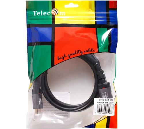 Кабель/ Кабель HDMI 19M/M,ver. 2.1, 8K@60 Hz 1.5m метал разъемы, Telecom <TCG365-1.5M>
