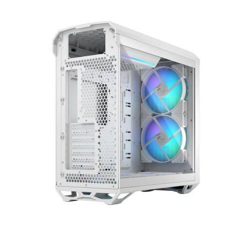 Корпус ПК без блока питания/ Case Fractal Design Torrent RGB TG Clear Tint, Full-Tower, 2x180mm + 3x140mm RGB, 2xUSB-A 3.2 + 1xUSB 3.2 Type-C E-ATX, SSI-CEB, SSI-EEB, ATX, mATX, mITX White