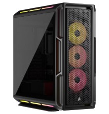 Корпус без блока питания/ Case Corsair iCUE LINK 5000T LX RGB, Midi-Tower, TG, 3x120mm RGB, 4xUSB-A 3.2, 1xUSB 3.2 Type-C, E-ATX, ATX, mATX, mITX Black