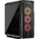 Корпус без блока питания/ Case Corsair iCUE LINK 5000T LX RGB, Midi-Tower, TG, 3x120mm RGB, 4xUSB-A 3.2, 1xUSB 3.2 Type-C, E-ATX, ATX, mATX, mITX Black