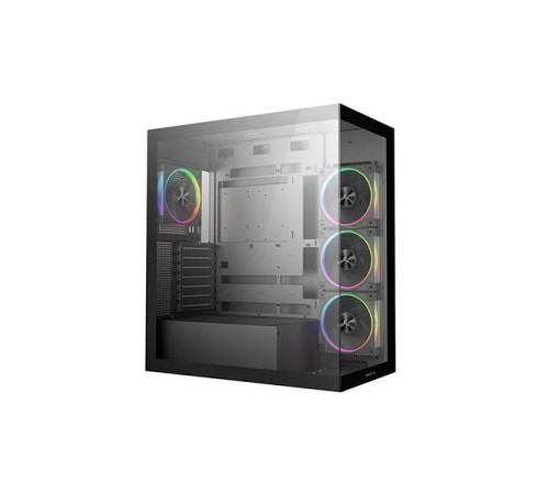 корпус Deepcool CG580 4F V2 без БП, боковое окно (панорама), 4x120mm ARGB PWM вентилятора, черный, ATX (R-CG580-BKADA4-G-2)