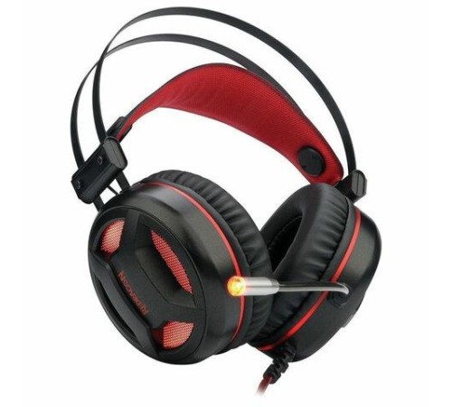 Redragon Игровая гарнитура Minos красный + черный, кабель 2 м