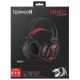 Redragon Игровая гарнитура Minos красный + черный, кабель 2 м