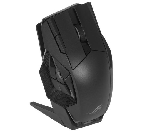 Мышь ASUS ROG SPATHA X, 168g, Wired (Type-C)+2.4GHz RF, 19K DPI Sensor, 12 Programable buttons, Black