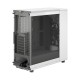 Корпус ПК без блока питания/ Case Fractal Design North TG Clear Tint, Midi-Tower, 2x140mm, 2xUSB-A 3.2 + 1xUSB 3.2 Type-C ATX, mATX, mITX Wood panel, Chalk White