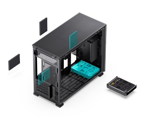 Корпус без блока питания/ Case JONSBO D31 MESH, Mini-Tower, TG, no fan, 1xUSB-A 3.2 + 1xUSB-C 3.2, mATX, mDTX, mITX Black Корпус без блока питания/ Case JONSBO D31 MESH, Mini-Tower, TG, no fan, 1xUSB-A 3.2 + 1xUSB-C 3.2, mATX, mDTX, mITX Black
