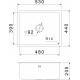 Кухонная мойка GRANFEST 5344 PVD graphite 1 чаша 480*390*205, монтаж: универсальный, материал: нержавеющая сталь, цвет: графит
